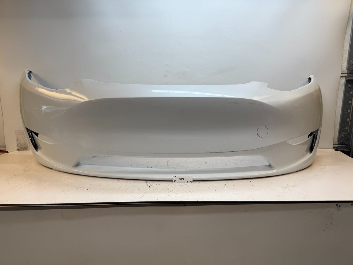 2022-2024 Tesla Model Y Front Bumper Cover w/o Sensor Holes OEM 1687994-TX-A