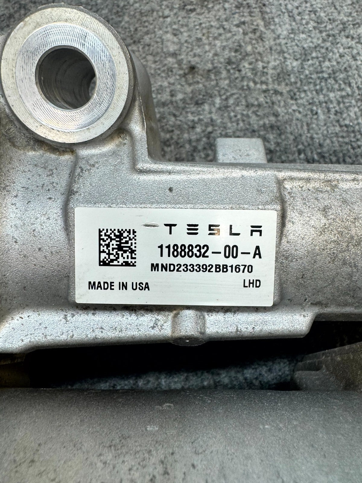 2017 - 2023 TESLA MODEL 3 POWER STEERING GEAR RACK AND PINION OEM, 1188832-00-A