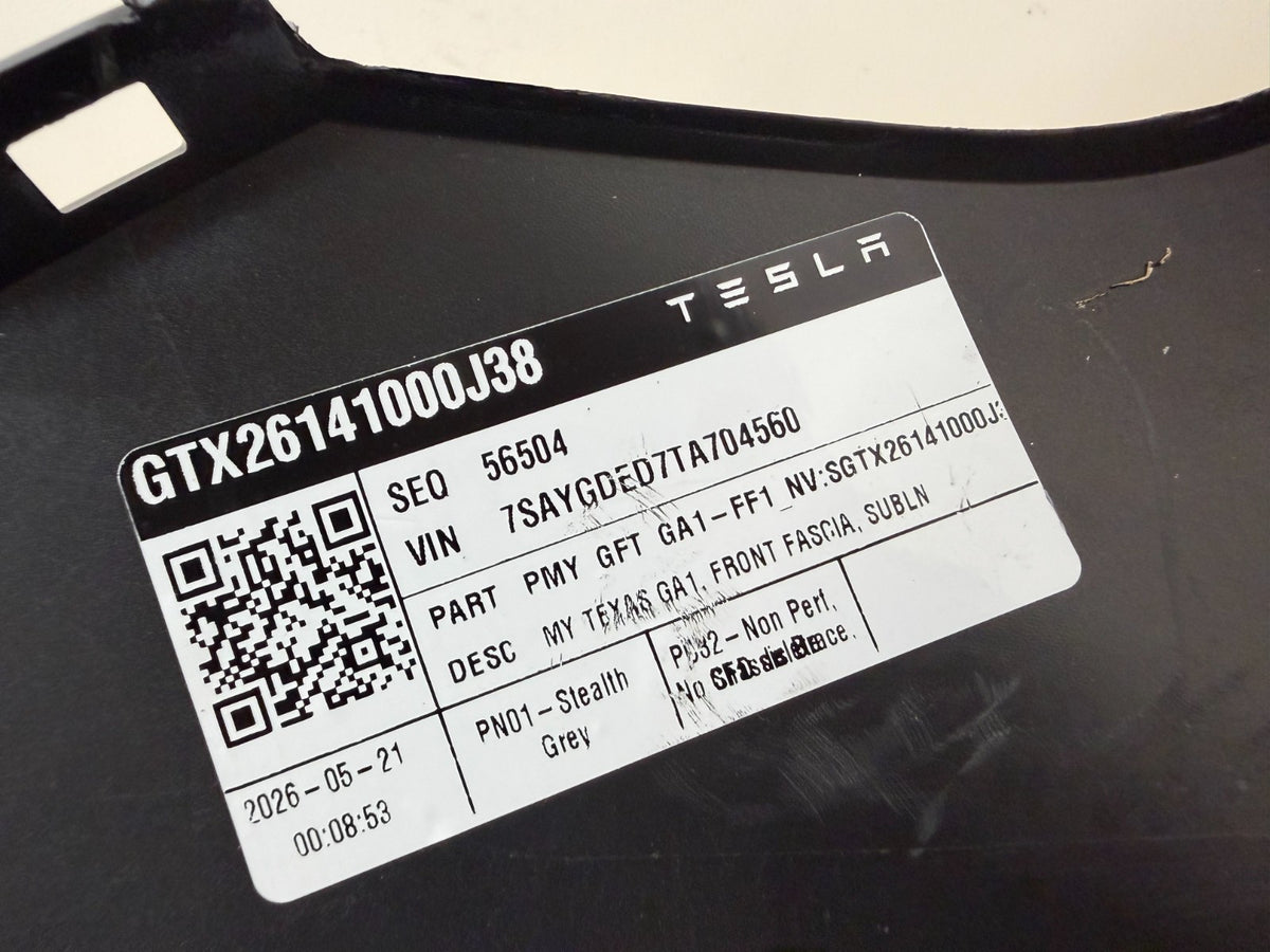 2025-2026 Tesla Model Y Front Bumper Cover Fascia OEM 1993050-T9-A