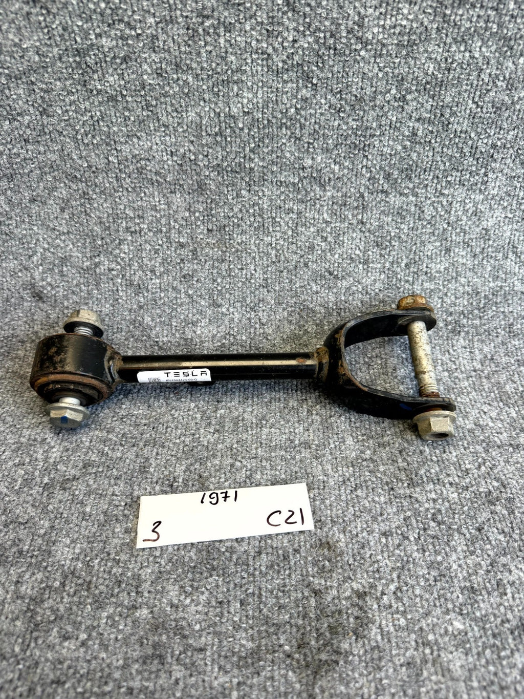 2017 – 2023 TESLA MODEL 3 REAR LEFT OR RIGHT UPPER CONTROL ARM OEM, 1044423-00-G