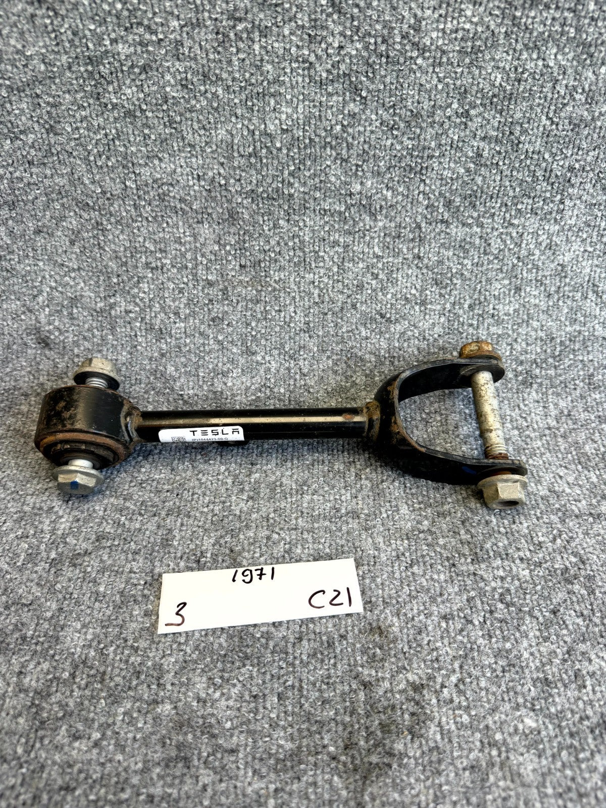 2017 – 2023 TESLA MODEL 3 REAR LEFT OR RIGHT UPPER CONTROL ARM OEM, 1044423-00-G