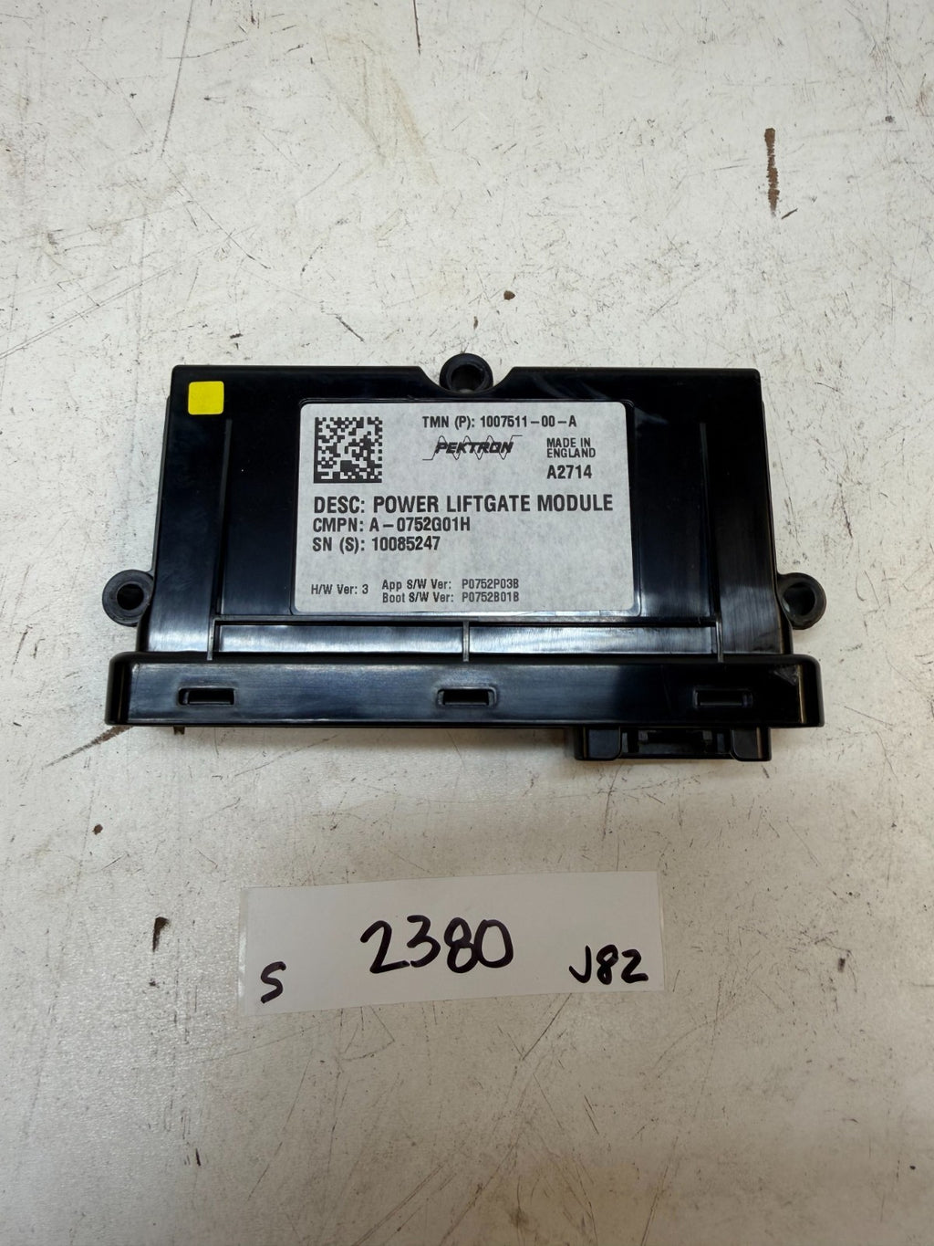 2012-2020 Tesla Model S Power Liftgate Control Module 1007511-00-A
