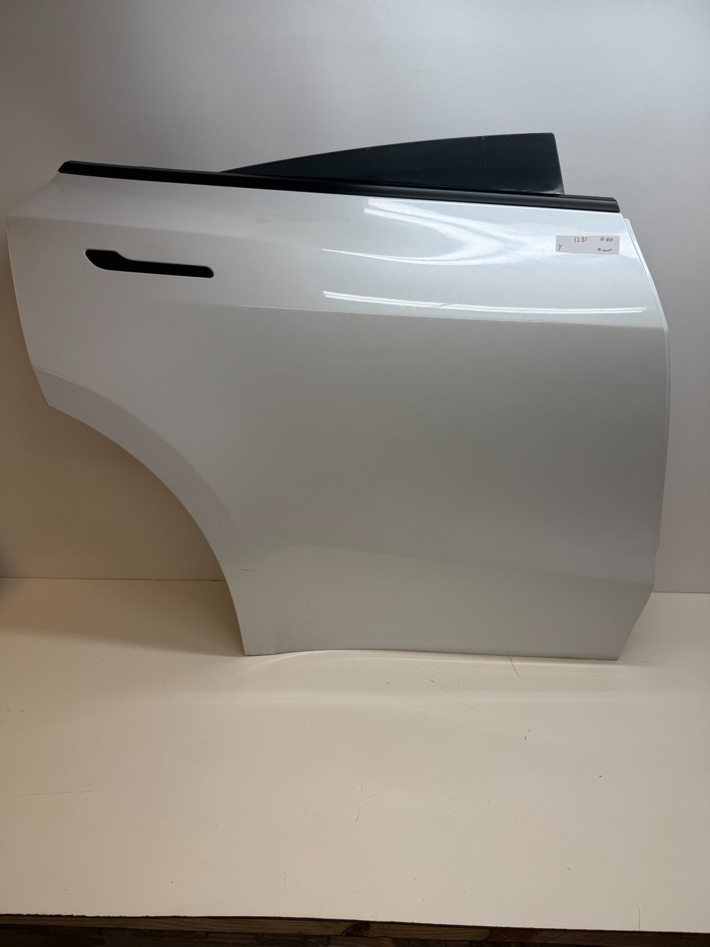 2020-24 Tesla Model Y Rear Right Passenger Side Complete Door Assembly White