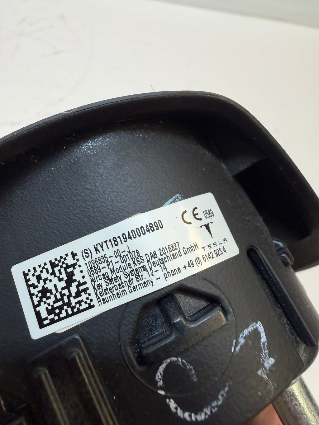 2017- 2023 TESLA MODEL 3 FRONT LEFT STEERING WHEEL AIRBAG AIR BAG OEM 1096838-00-J (Copy)